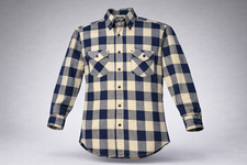 Vintage Levi's Buffalo Plaid Flannel Shirt USA Made Large L Workwear 1980s