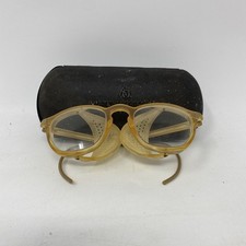 VETRI SAFTEY Steampunk vintage 1900 OTTICA AMERICANA USA con custodia usati in ottime condizioni