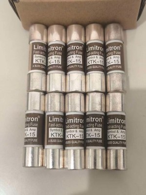 10pcs Silver Plated Fast-acting Fuse KTK-15 600V 15A 85 86 87 88 Multimeter fuse