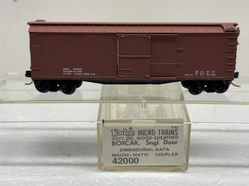Micro trenes Kadee escala N MTL 42000 datos dimensionales vagón de carga marrón claro | Zustand: Used