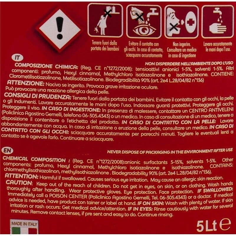 15LT MAURY'S PROFESSIONAL DETERGENTE PAVIMENTI ASCIUTTO RAPIDO IN CONF. DA 3X5LT - Immagine 4 di 4