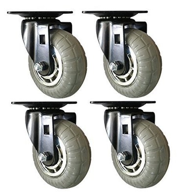 Shepherd 5'' Designer 1,056-lb. Total Capacity Heavy-Duty Swivel Casters with ...