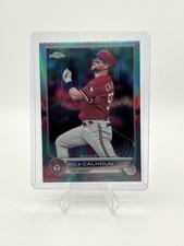2022 Topps Chrome Sonic Kole Calhoun #17 Aqua Pink Sonic Pulse Refractor /199