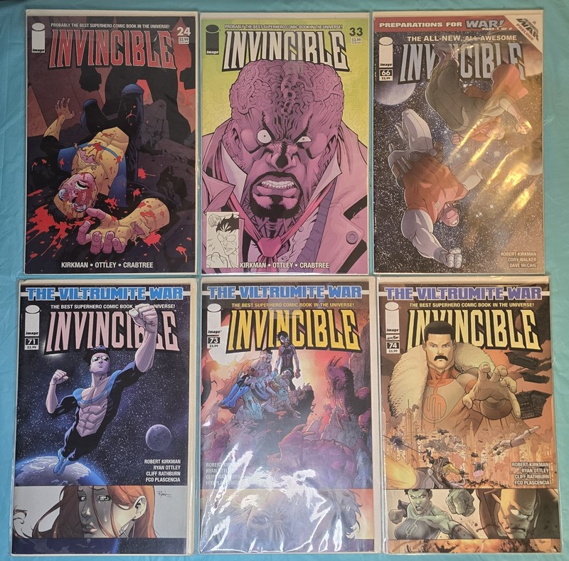 12x Lot Of Invincible Image Comics #24 33 66 71 73 74 85 92 101 112 116 119