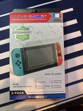 Gamewave Nintendo Switch 2-Pack Screen Protector Glass Shield Brand New