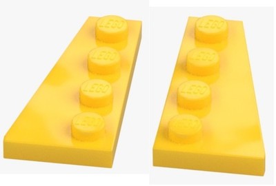 LEGO   wings 2x4 left right bright yellow 41769 41770 parts yellow
