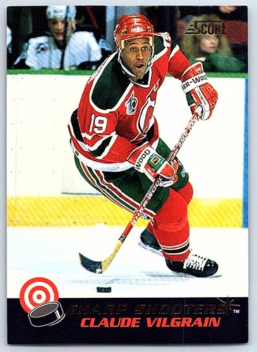 1992-93 Score Canadian Sharp shooters ! Claude Vilgrain New Jersey Devils #14