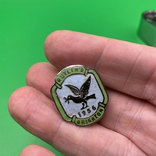 Vintage Butlins Holiday Camp Brighton 1956 Enamel Badge