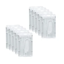 10Pcs 3.5*2.3" Clear ID Credit Card Badge Holder Hard Plastic Protector Case b