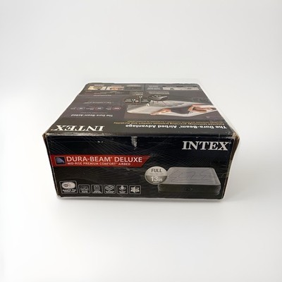 Intex Dura Beam Deluxe Plush Elevated Airbed Series with with Built-in Pump