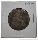 1849 O New Orleans Seated Liberty Half Dollar No Motto 50C Silver Coin