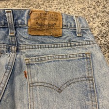 Vintage 80s Levi's 505 Orange Tab Jeans Mens 32x32 Light Wash Made In USA READ