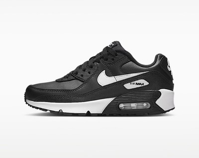 Nike Air Max 90 LTR Black/White Sneakers CD6864-010 Size 7Y Unisex