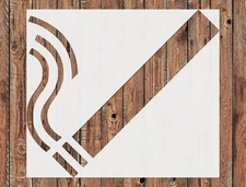 Reusable Cigarette Stencil Template for Wall Art & DIY Crafts - StencilAir