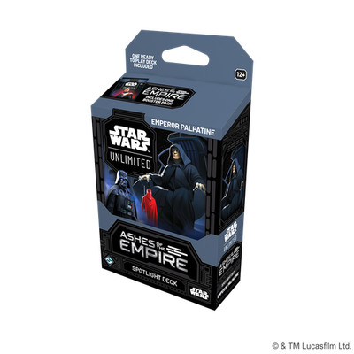 Star Wars: Unlimited TCG Ashes of the Empire Emperor Palpatine Spotlight Deck