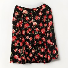 Vintage Rose Floral Full Skirt Possibly Upcycled