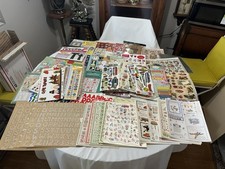 Hughe Lot Of Scrapbooking Stickers  Material Vintage NOS
