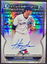 2023 Bowman Chrome 1st Refractor AUTO /499 Hayden Juenger #CPA-HJ Blue Jays