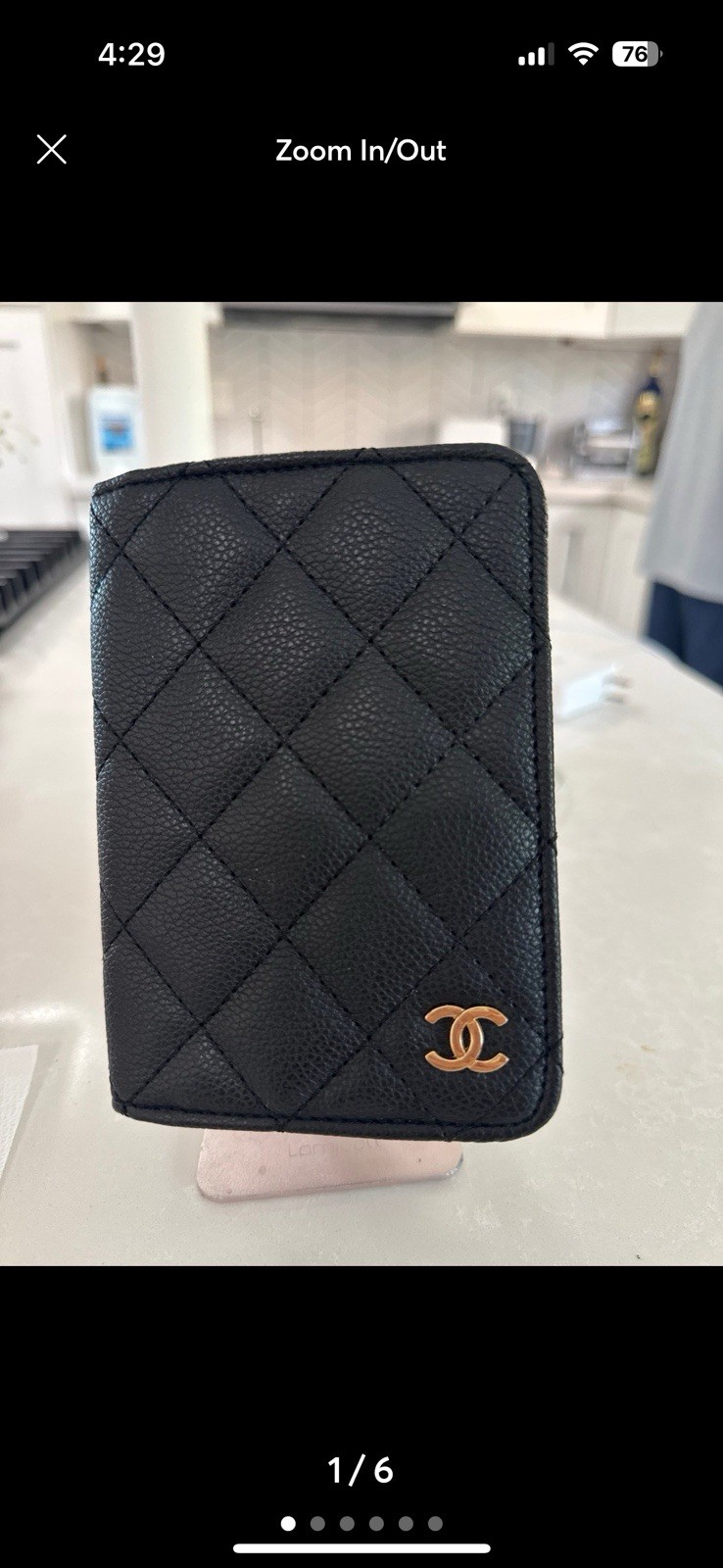 CHANEL VIP Quilted Passport & Card Wallet in Luxe Leather  -image