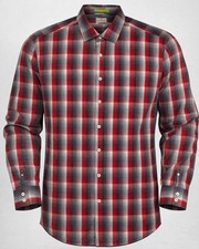 Tommy Bahama Mens XL Red Plaid Long Sleeve Button Down Shirt Cotton