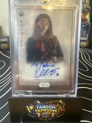 2025 Topps Star Wars Meiyo Natasha Liu Bordizzo as Sabine Wren Auto Card 148/200