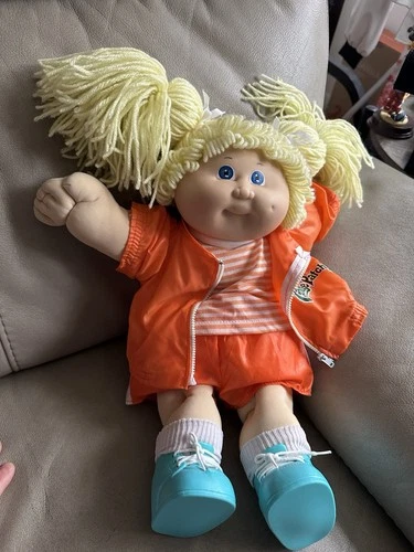 Vintage Cabbage Patch Kids Doll 1978/82 Mold 3 Blonde Blue Eyes Dimple Girl