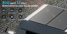 300W 600W 1800W Watt Solar Panel 12V High Efficiency N-Type 18BB Black Home RV
