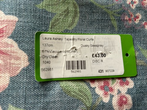 3 Metres Laura Ashley “Tapestry Floral” Furnishing Fabric 140 cm Wide New - Picture 15 of 18