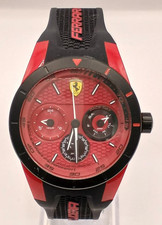 Scuderia Ferrari RedRev T Analog Quartz Mens Watch Black Silicone 0830255