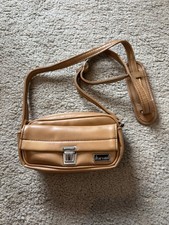 Vintage Leather Marsand Small Tan/Brown/Mustard Padded Camera Bag