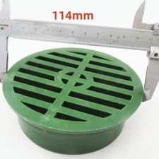 Green 4 Inch PVC Lawn Drain Grate for Efficient Yard Water Drainage Systems
