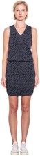 Sundry Women's Zebra V Neck Ruched Dress Size Small