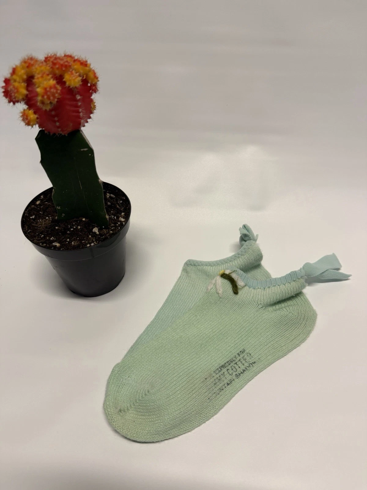 VTG Women's Socks Ankle 9-11 Low Cut USA 70s 80s "Cotter" Acrylic Green Golf