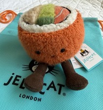 AUTHENTIC Jellycat Codhi California Roll - NWT Amuseables A4CAL - UK Exclusive 