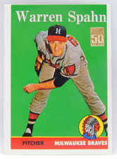 2001 Topps Baseball - Through The Years Reprint Milwaukee Braves - WARREN SPAHN