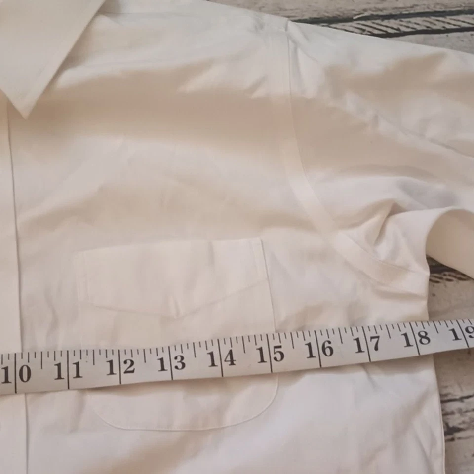 Brooks Brothers Red Fleece White Boys Long Sleeve Cotton Button Up Shirt 16 - Image 3 of 4