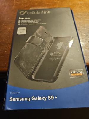 Cellularline Supreme Für Samsung Galaxy Klapptasche Echtleder In Schwarz B-ware