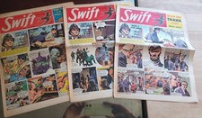 3 x Swift comics 1960 - Mysterious Island, Dixon Of Dock Green