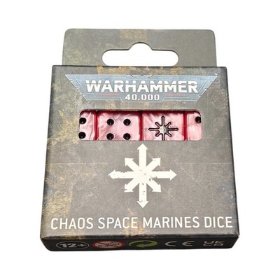 Chaos Space Marines Dice Set Sealed Warhammer 40K 16xD6 BNIB