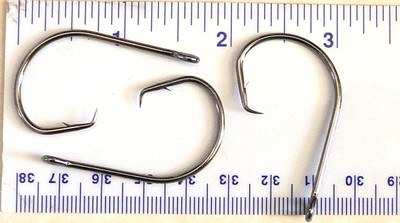 100 Gt 2X Inline Kreis Fisch Angelhaken Größe 6/0 - 100 Haken 7381