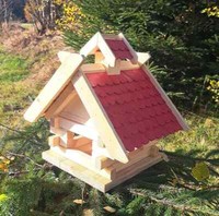 Vogelhaus Futtersilo Futterhaus Vogelfutter Vogelvilla Im Hexenhausstil Rot