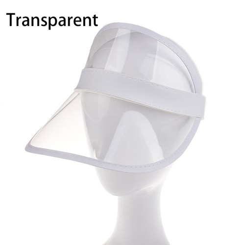 Retro Transparent Sun Visor Hat Men Women Sunshade Headband Cap For Golf Tennis - Picture 14 of 22