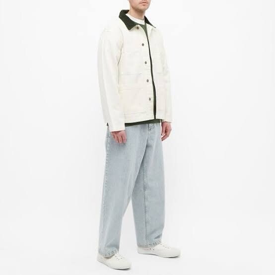 STUSSY CORD COLLAR CANVAS CHORE JACKET春 STUSSY CORD COLLAR CANVAS CHORE JACKET春