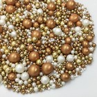 Cupcake Sprinkles Metallic Gold Rose White Bubbles Mix Cake Toppers Decorations