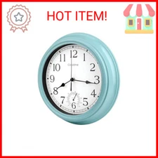 12 Inch Outdoor Clocks Waterproof for Patio Pool Garden Decor,Vintage Retro Wall