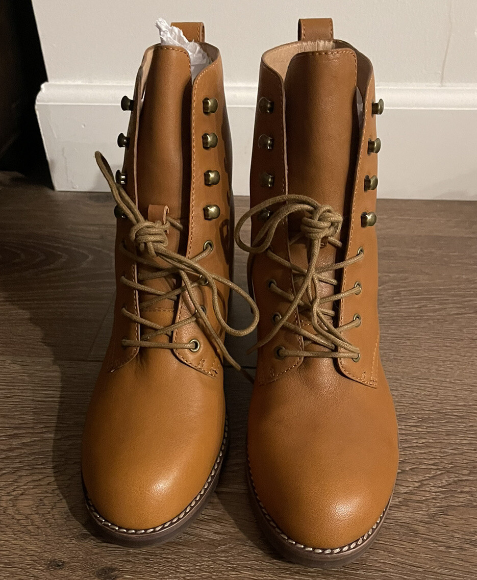 Madewell Patti Lace Up Boots - Brown 7 