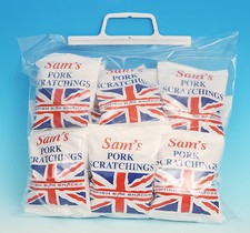 Sams Black Country Pork Scratchings - Available in pack sizes - 10/12/20/24