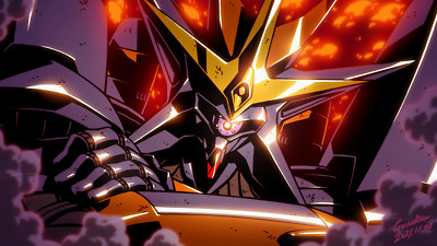 Anime aim for the top gunbuster mechs super robot taisen Playmat Gaming Mat Desk