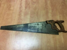 Vintage Disston  Hand Saw 10 TPI 26" Straight Blade 
