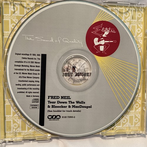 Tear Down the Walls/Bleecker & MacDougal by Fred Neil (CD, 2001) - Picture 4 of 4